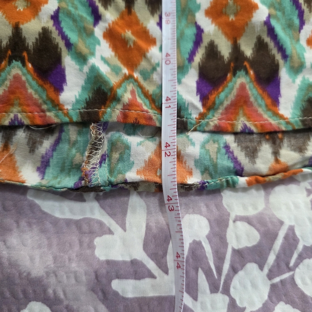 Maxi Dress Ikat Strapless Geometric Print Women's Plus Size 1X Caren Sport - Picture 15 of 16